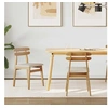 Image de Lot de 2 chaise de bureau GENERIQUE interieur non pliable en bois massif H. 77.5 cm