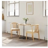 Image de Lot de 2 chaise de bureau GENERIQUE H. 80.5 cm non pliable en bois massif interieur