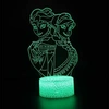 Image de Lampe 3D Tactile Veilleuses Enfant MY564 Frozen 16 Couleurs avec Telecommande