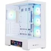 Image de Boîtier PC P40 DS Moyen tour ATX Blanc - 4 ventilateurs A-RGB, écran LCD 9.1", USB Type-C