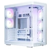 Image de Boîtier PC P60 ARGB White ATX verre trempé 5 ventilateurs