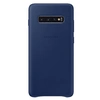 Image de Coque en cuir Bleu marine pour Galaxy S10 Plus