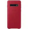Image de Coque Cuir pour Samsung Galaxy S10 Rouge