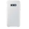 Image de Leather Cover EF-VG970 - Coque de protection pour téléphone portable - cuir - blanc - pour Galaxy S10e, S10e (Unlocked), S10e Enterprise Edition