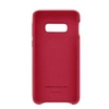 Image de Leather Cover EF-VG970 - Coque de protection pour téléphone portable - cuir - rouge - pour Galaxy S10e, S10e (Unlocked), S10e Enterprise Edition