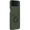 Image de Coque Silicone avec Anneau Kaki Pour Galaxy Z Flip4