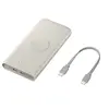 Image de Batterie Externe Induction 10,000mAh beige materiaux recycles 25w