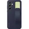 Image de Coque Silicone avec laniere pour Galaxy A55 5G Bleu Fonce