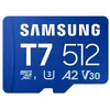 Image de Samsung T7 Carte microSD, 512 Go, Carte mémoire pour Jeux Mobiles sur Smartphones, tablettes et Consoles Portables, UHS-I U3, Full HD & 4K UHD, 170 Mo/s en Lecture, MB-MB512T/WW en occasion ou reconditionné