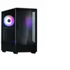 Image de Boîtier PC Mini Tour sans alim - P10 (Noir) - Micro ATX/Mini-ITX - 1x120mm A-RGB - USB-C/3.0/HD Audio - Verre trempé