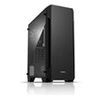 Image de BOITIER PC S3 - Moyen Tour - Noir - Porte latérale transparente acrylique - Format ATX (S3BK)