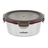 Image de - Boite alimentaire ronde en inox compatible au micro-ondes - 640ml