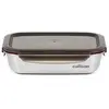 Image de - Boite alimentaire rectangulaire en inox compatible au micro-ondes - 1900ml