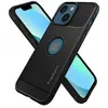 Image de Coque iPhone 13 Silicone Antichoc Finition Carbone Rugged Armor Noir