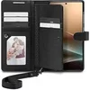 Image de Coque Etui portefeuille - - S - Samsung Galaxy S25 Ultra - Cuir PU - Noir - Aimanté