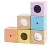 Image de Jouets en bois Set de blocs sensoriels Pastel