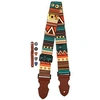 Image de Sangle de Guitare Style Hawaïen National Universel Antidérapant avec Médiator
