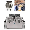 Image de Friteuse Double - INOX - 2x3L - 3300W - Température jusqu'à 190°C - 2 paniers à frire