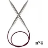 Image de Aiguilles à tricoter circulaires fixes cable 80 cm Nova Metal du n° 2,5 à 5 -(...) - 4 Gris