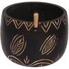 Image de Bol Distributeur de laine imprimé tribal en bois -(...) - Marron