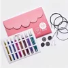 Image de Set de 8 aiguilles circulaires Interchangeable Deluxe Zing 13 cm: L'Elégance et la Performance au Bout des Doigts -(...) - Rose