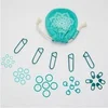 Image de Set de 100 marqueurs de mailles -The Mindful -(...) - Bleu