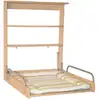 Image de Table à langer murale en bois hêtre avec matelas à langer 50x70