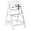 Image de Chaise haute bébé évolutive en bois blanc