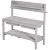 Image de Cuisine de jardin pour enfant en bois gris avec 2 bacs de jeu