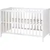 Image de Lit bébé 2en1 cododo et indépendant 60x120 en bois blanc