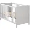 Image de Lit bébé 2en1 cododo et indépendant 60x120 en bois gris