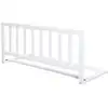 Image de Barrière de lit bébé 90 cm en bois massif blanc