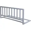 Image de Barrière de lit bébé 90 cm en bois massif taupe
