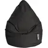 Image de Pouf poire xxl d'intérieur noir 80x130cm