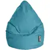 Image de Pouf poire xxl d'intérieur bleu turquoise 80x130cm