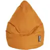Image de Pouf poire xxl d'intérieur orange 80x130cm