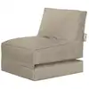 Image de Pouf extérieur uni kaki beige dépliable 70x80x90