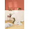 Image de Plaid fausse fourrure lynx ivoire doublure unie 200x150