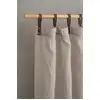 Image de Panneau voilage avec pattes aspect cuir taupe 245 x 135