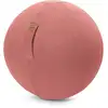 Image de Balle d'assise aspect feutrine saumon avec poignée polyester d65