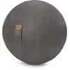 Image de Balle d'assise design simili cuir anthracite avec poignée d65