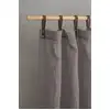 Image de Panneau voilage finition pattes aspect cuir gris foncé 245 x 135