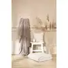 Image de Plaid fausse fourrure ivoire avec doublure unie 200x150