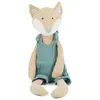 Image de Peluche renard en coton, mousseline et lin