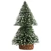 Image de Sapin enneigé vert décoratif - miniature 15 cm
