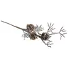Image de Branche décorative - cône et mélèze - art floral - 26 cm