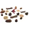 Image de Décorations naturelles automne et noël - 20 cônes, bois et baies