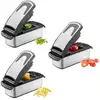 Image de Coupe-légumes en dés et bâtonnets 2.0 Inox Noir 11x27x12 cm