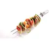 Image de Set de 2 brochettes à barbecue en acier inoxydable argent