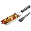 Image de Poêle à griller en acier inoxydable pour barbecue 38x8 cm